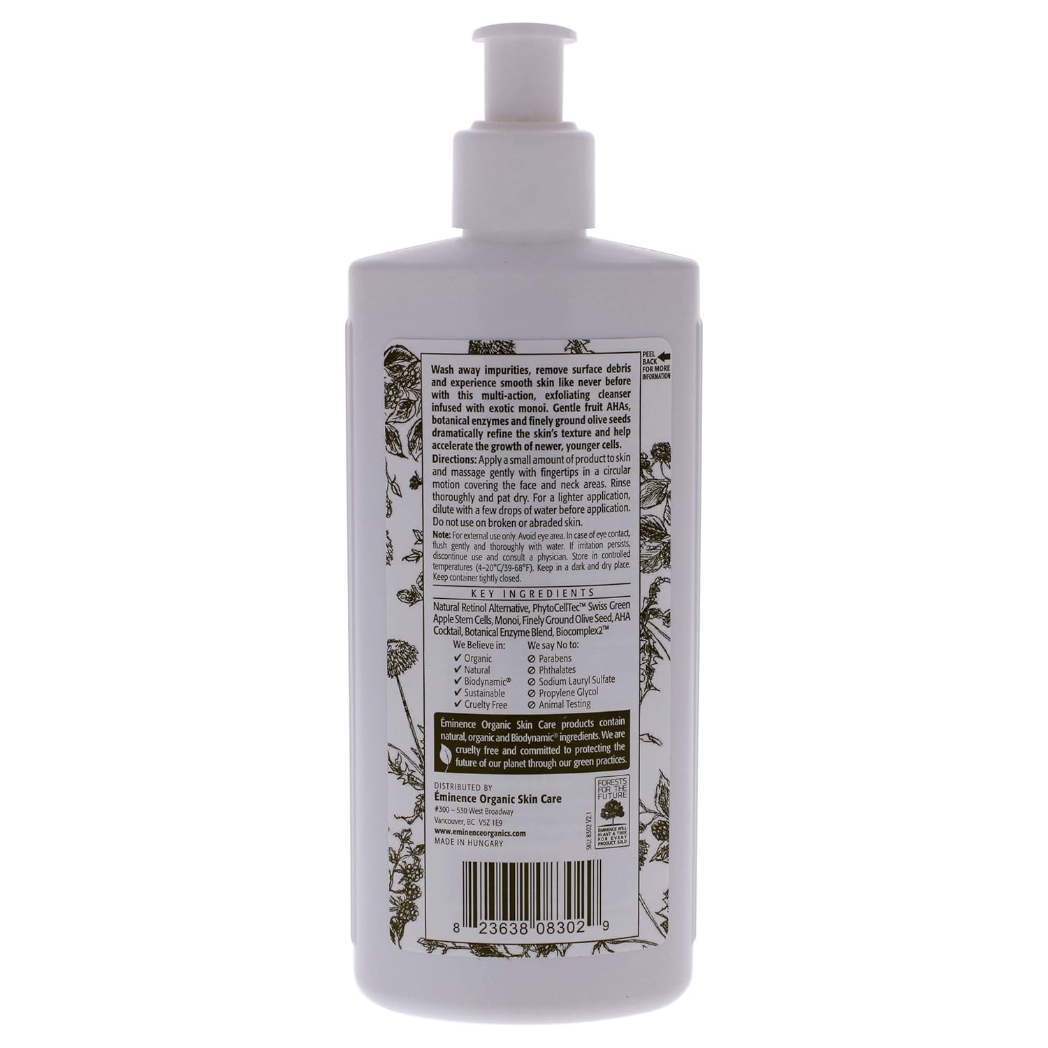 Eminence Age Corrective Monoi Exfoliating Cleanser Treatment Beauty Skin, Unscented, 8.4 Fl Oz - Image 2