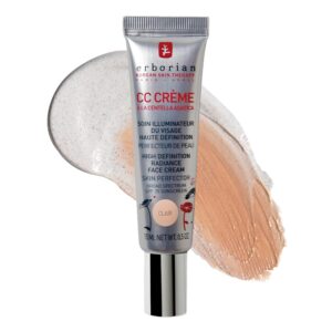Erborian Color Correcting CC Cream with Centella Asiatica – Light Multi-Purpose Facial Concealer with Illuminating Finish Soothes & Hydrates Skin – SPF Korean Skincare Skin Perfector