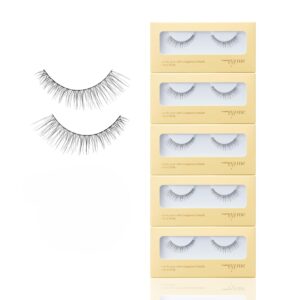 EYEME Eyelash NO.31 – 5 Pack Set, Flared & Voluminous False Eyelashes, Wispy Cat Eye Lashes for an Open-Eye Effect, Lightweight & Soft for All-Day Wear, K-Beauty