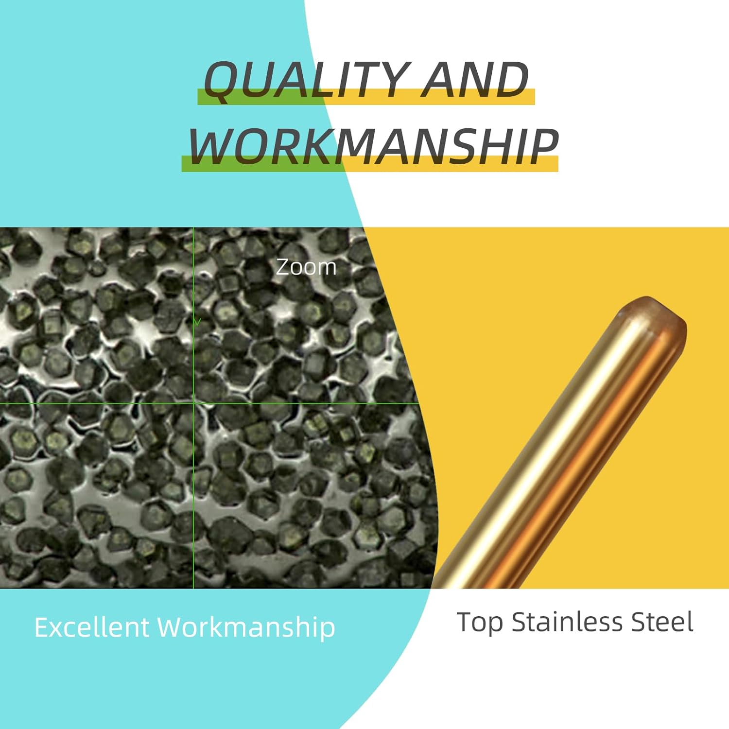 2mm Short Flame Cuticle Clean Nail Drill Bit, 5Pcs/Set Titanium Russian Diamond Nail Bits Professional Safety Under Nail Cleaner Burr for Cuticle Dead Skin, Electric Drill cessories, Medium - Image 6