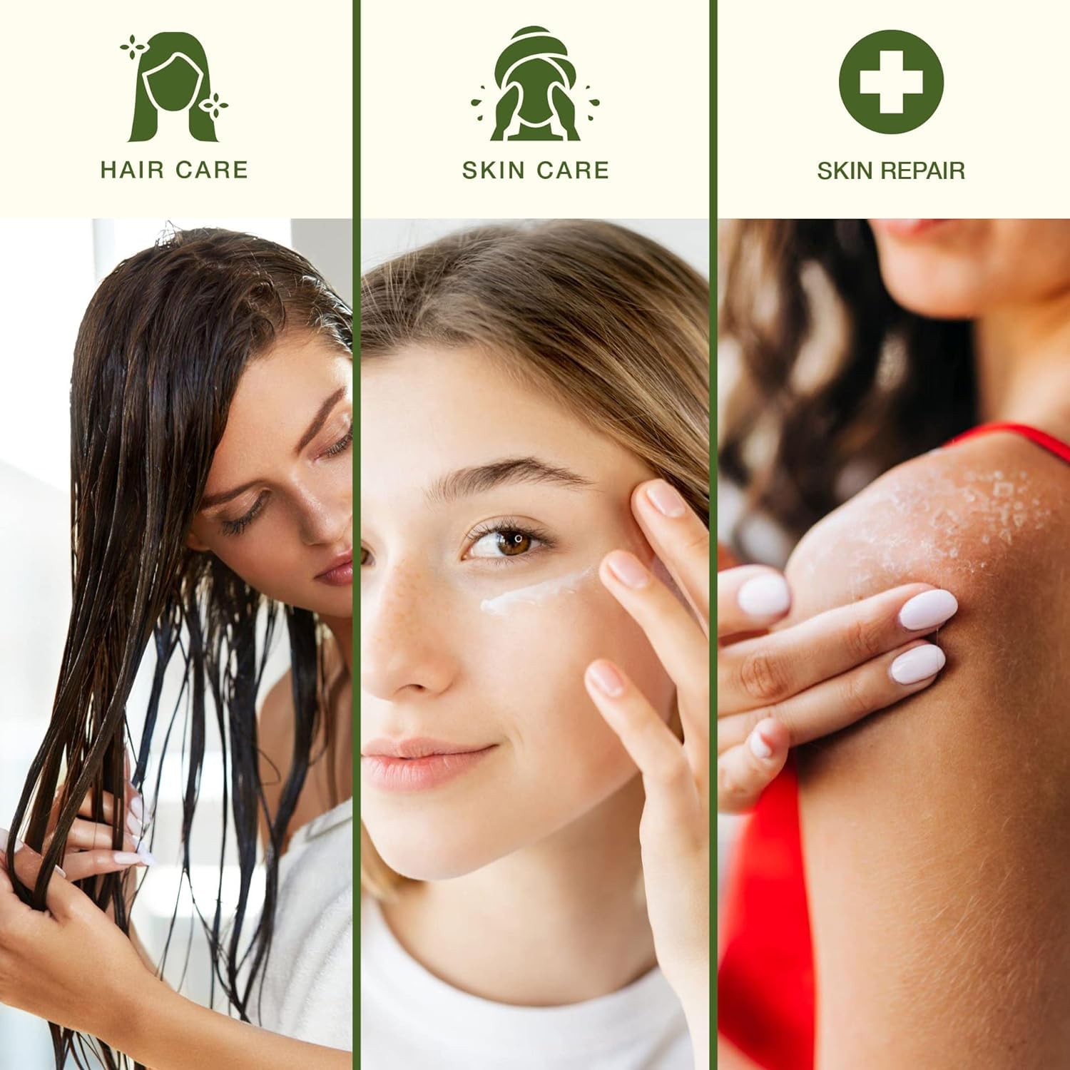 Amazing Aloe Vera Gel - Freshly Cut, 100% Pure Aloe, Premium Quality, Vegan, Unscented - Natural Sunburn Relief, After Shave, Skin, Face & Hair Care (two 8oz bottles) 16oz - Image 5