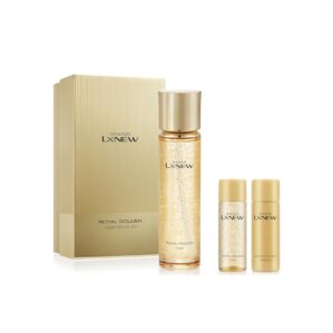 ISA KNOX LXNEW Royal Golden Toner Set (6.5fl oz) – Luxury Gift Set for Ultimate Facial Care for Rejuvenation and Youthful skin by LG Beauty. Royal Peptides & Jelly, Niacinamide, Propolis.
