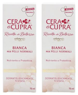 “Bianca per Pelli Normali” Cream for Normal Skin, Anti-age Formula – 2.5 Fluid Ounces (75ml) Tubes (Pack of 2) [ Italian Import ]