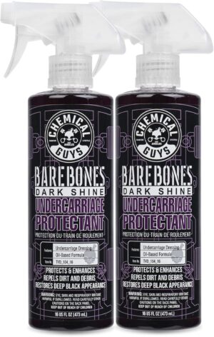 Chemical Guys TVD_104_1602 Bare Bones Premium Dark Shine Spray for Undercarriage, Tires and Trim, Safe for Cars, Trucks, Motorcycles, RVs & More,16 fl oz (2 Pack)
