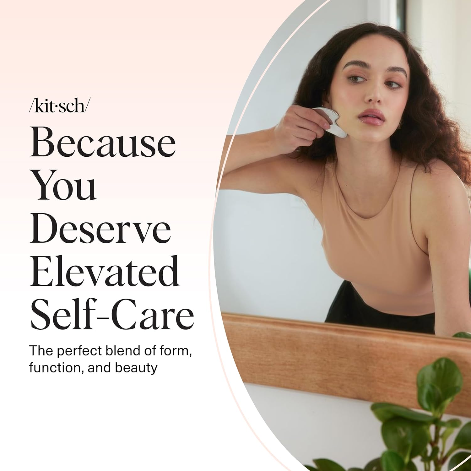 Kitsch Stainless Steel Gua Sha Facial Tools - Guasha Tool for Face, Face Sculpting Tool, Jawline Shaper, Double Chin Reducer, Body Gua Sha Tools, Lymphatic Drainage Massager, Facial Skin Care - Silver - Image 9