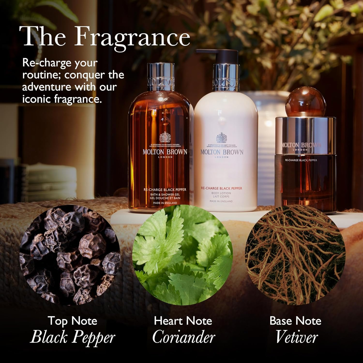 Molton Brown Re-Charge Black Pepper Bath & Shower Gel - Image 3