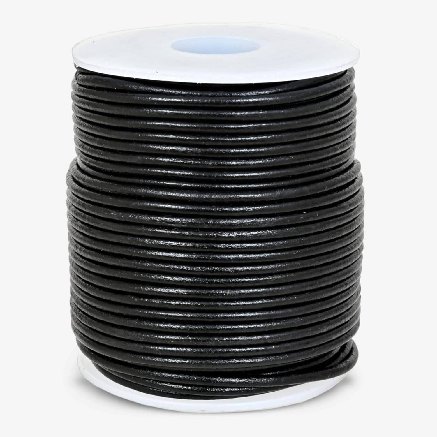 GENIQUE Real/Genuine Round Leather String Cord for Necklace, Bracelets, Jewellery, Braiding (2mm, Black) - Image 2