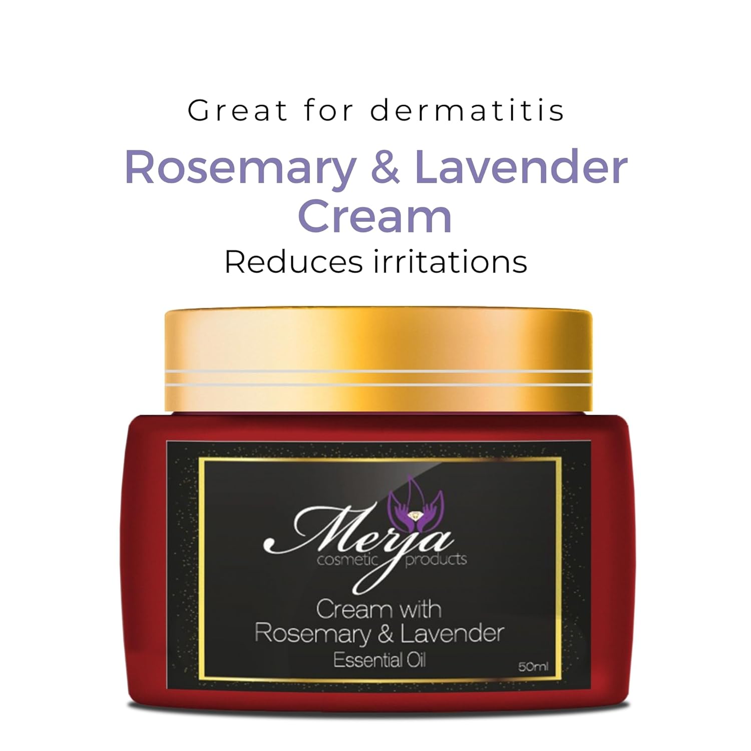 Merja Face cream with Rosemary & Lavender Essential Oils-Premium Skin care for a Radiant Youthful Complexion-Face Moisturizer- Premium Quality Cream 1.69 oz, 50 ml - Image 2