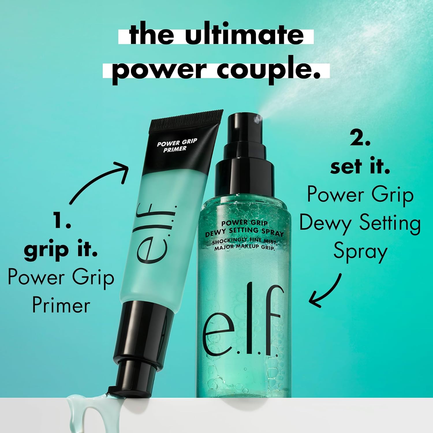 e.l.f. Power Grip Dewy Setting Spray, Ultra Fine Mist Made With Hyaluronic Acid, Grips Makeup For A Hydrated, Dewy Finish, Vegan & Cruelty-Free - Image 6