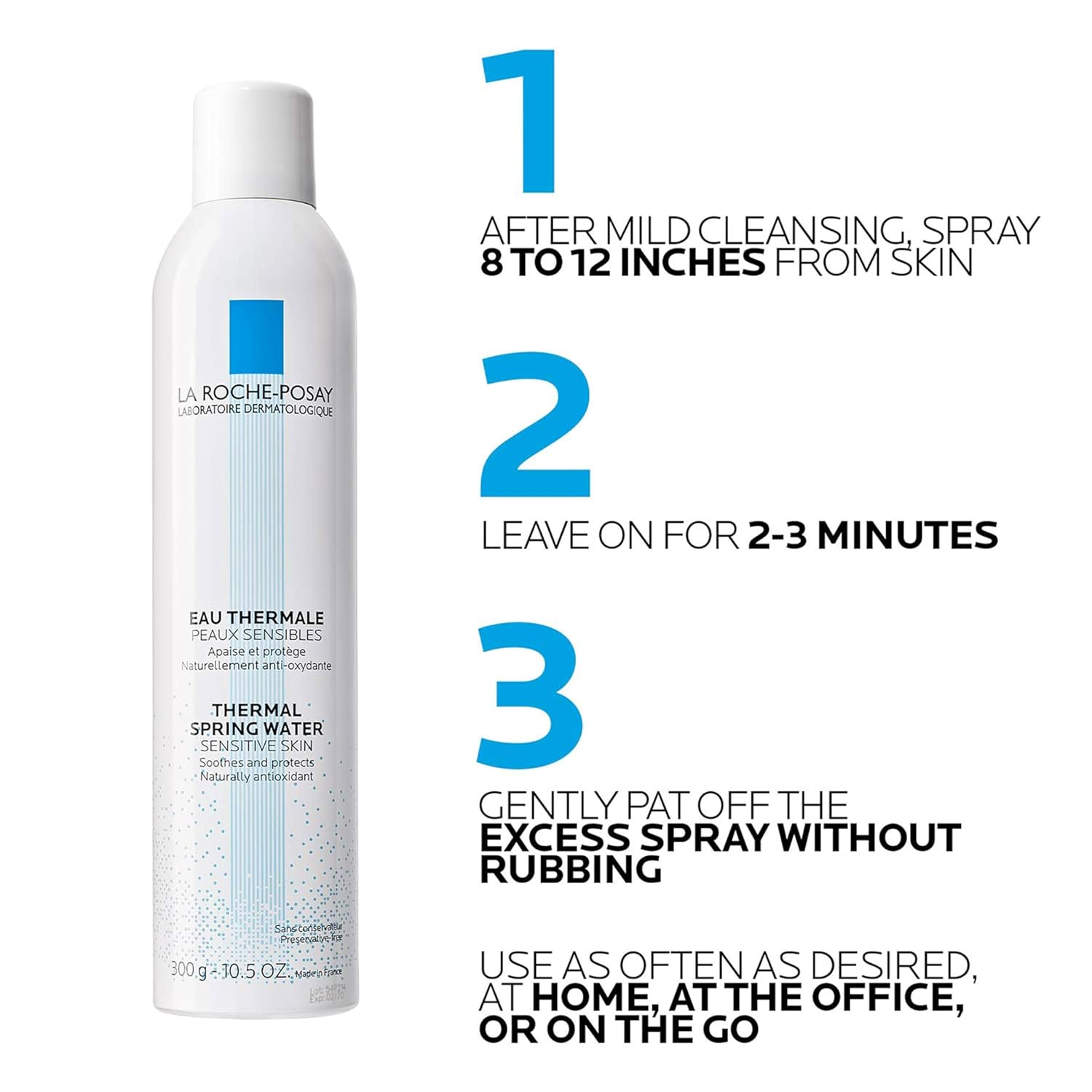 La Roche-Posay Thermal Spring Water, Face Mist Hydrating Spray with Antioxidants to Hydrate and Soothe Skin, Facial Spray - Image 5