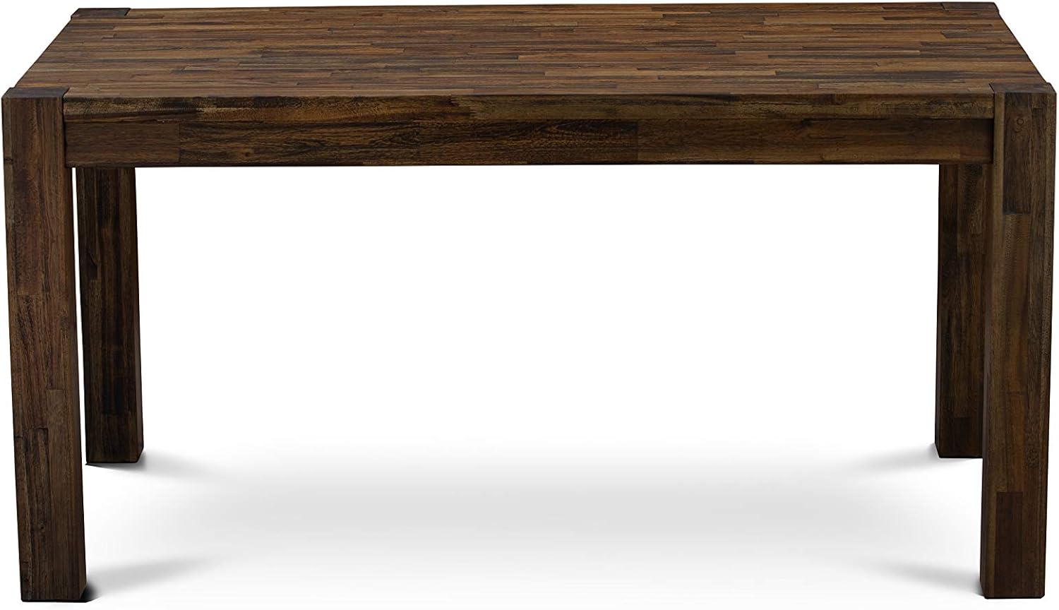 East West Furniture CN6-07-T Celina Dining Room Table - Rectangle Rustic Farmhouse Table , 36x60 Inch, Jacobean - Image 6