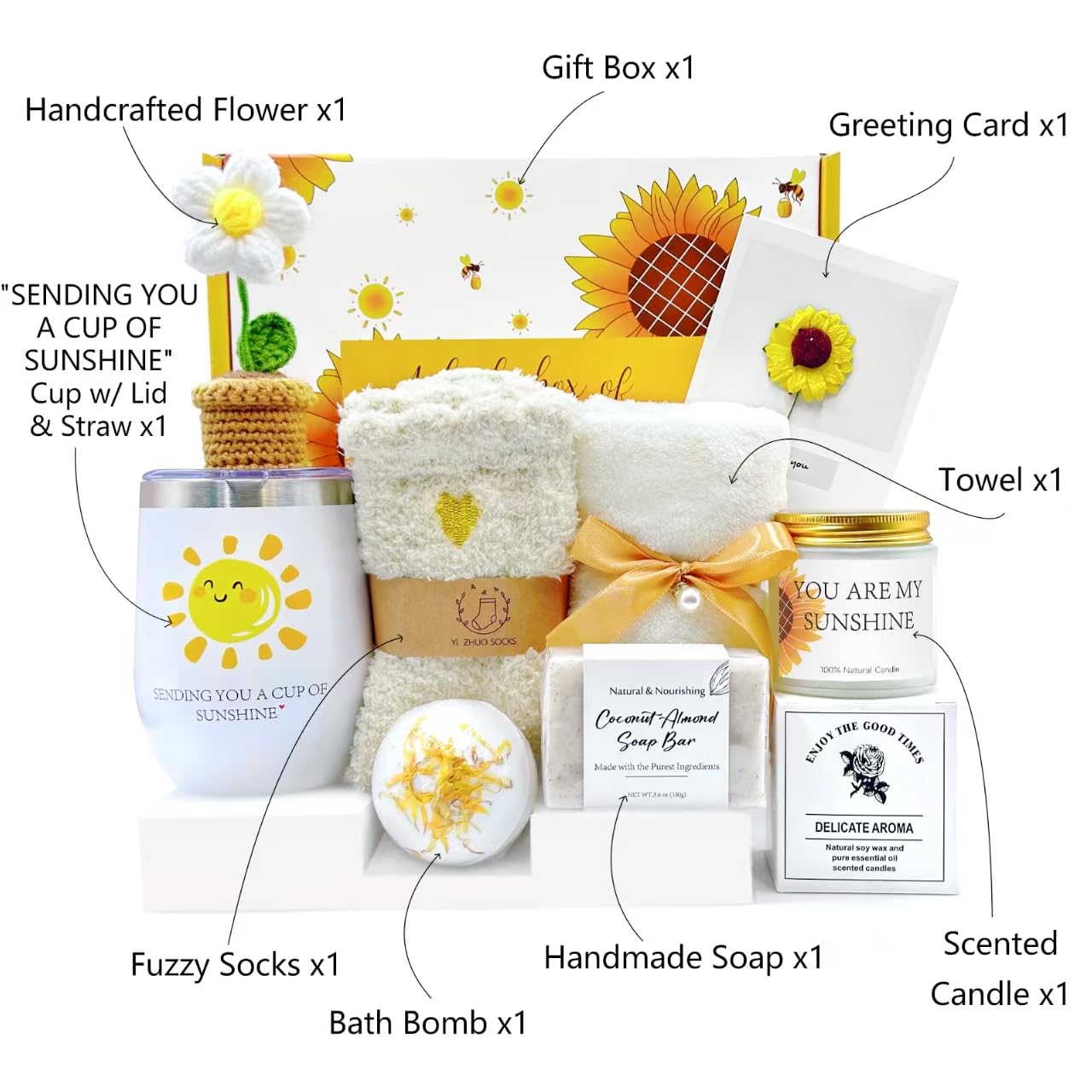 Self-Care Gift Basket Set for Women - Mom, Sister, Friend | All-Occasion Luxury Gift Box for Birthday, Christmas, Mother’s Day, Valentine’s, Thank You, Get Well Soon - Image 2