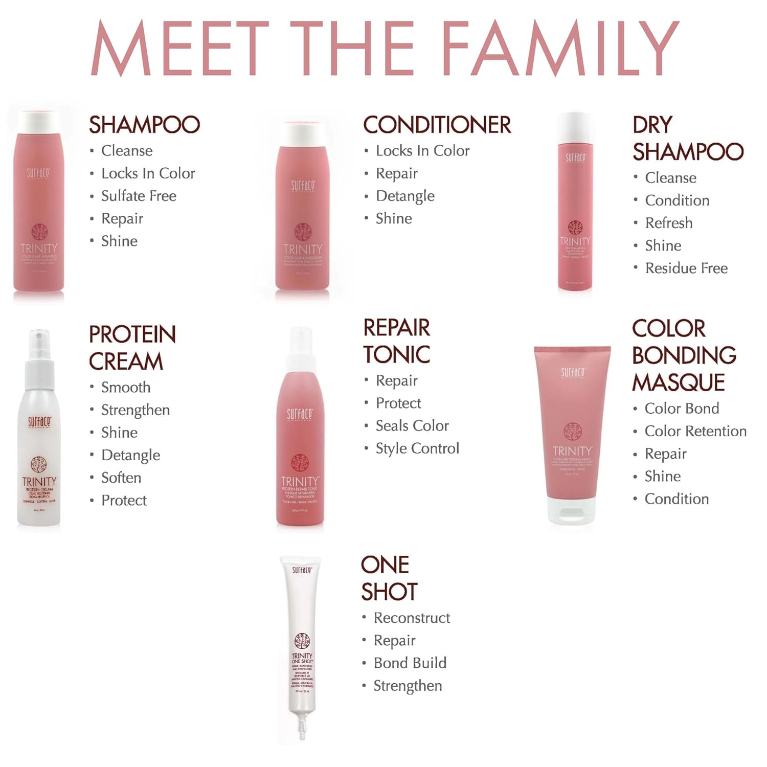 Surface Hair - Trinity Color Care Leave In Conditioner– Cleansing, Shine, and Volume for Color Treated Hair - Image 3