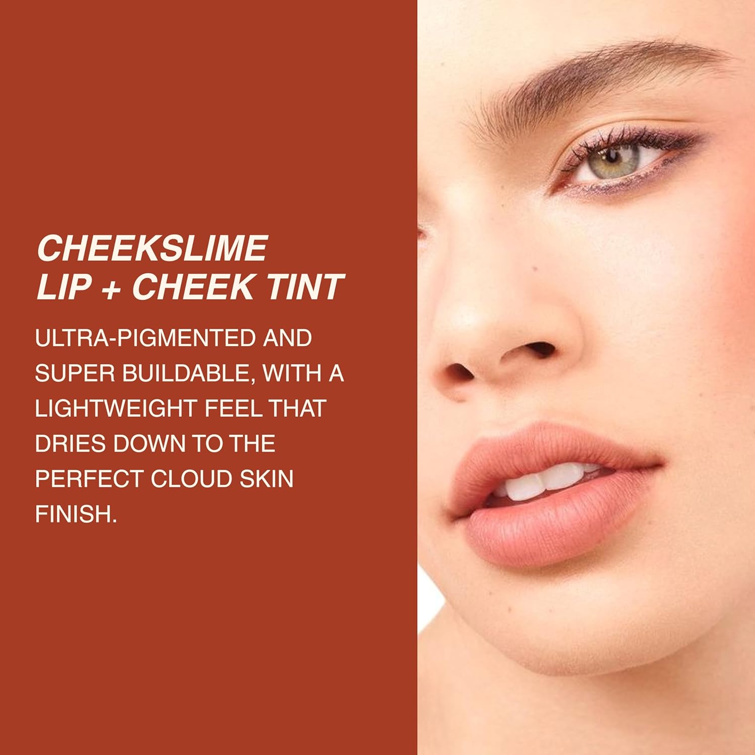 Freck Beauty CHEEKSLIME Lip & Cheek Tint - Liquid Cream Blush, High Impact Pigments, Blends Seamlessly, Dries Down to Natural Flush for All Skin Tones | ROSE BUDDY (Mauve Rose) - Image 5