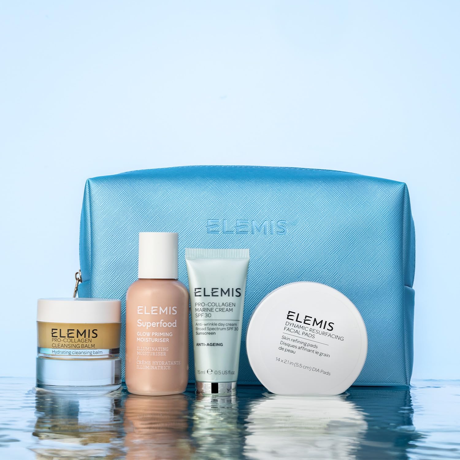 ELEMIS Christine’s Elemis Favorites Kit, Amazon Exclusive Gift Set, Travel Size Favorites, Make up Remover, Facial Pads, Makeup Primer - Image 5