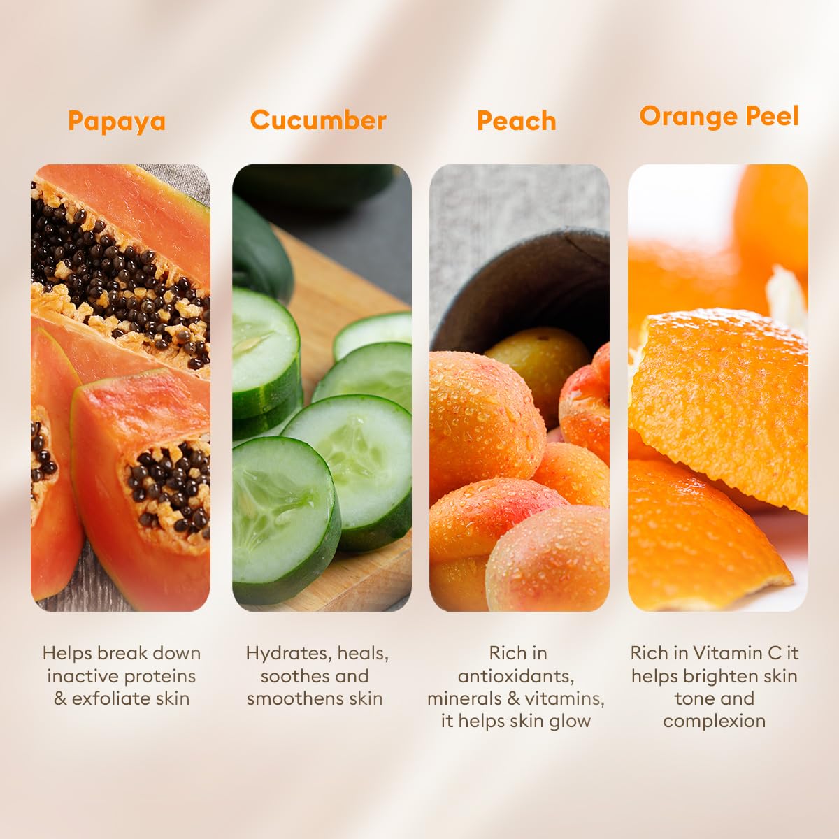 VLCC Papaya Fruit Single Facial Kit (60gm) - Image 5