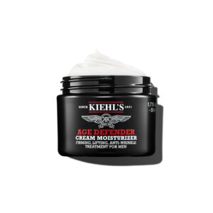 Kiehl’s Age Defender Face Cream Moisturizer, Firming & Lifting Anti-Aging Treatment for Men, Gently Exfoliates, Minimizes Look of Fine Lines and Wrinkles, with Capryloyl Salicylic Acid & Caffeine