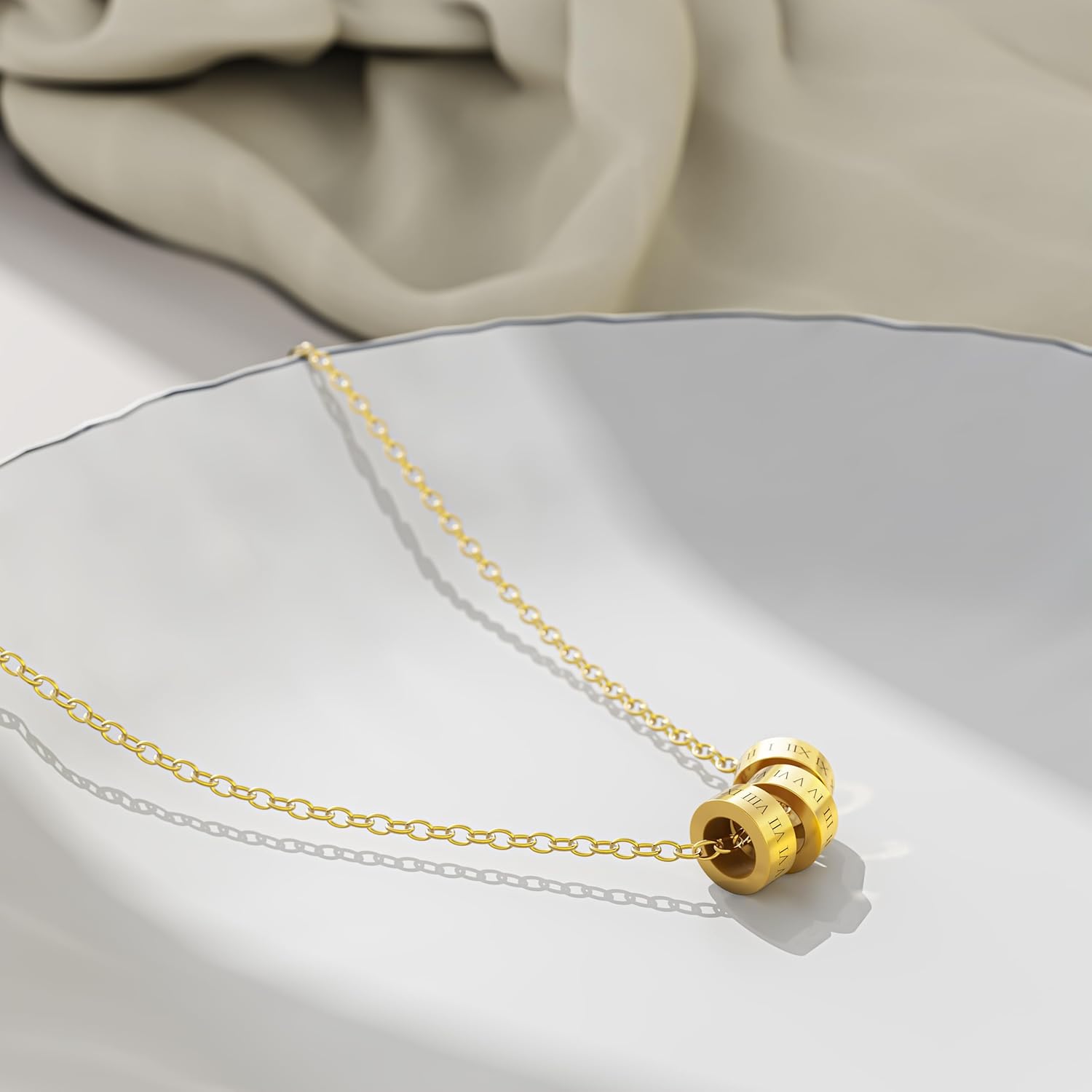 18K Gold Plated Chain For Women Pendant Necklace - Image 5