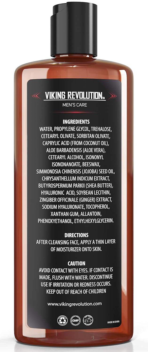 Viking Revolution - Natural Moisturizer Cream for Skincare, Anti Wrinkle & Anti Aging Facial Cream/Lotion, Mens Face Care - Image 8