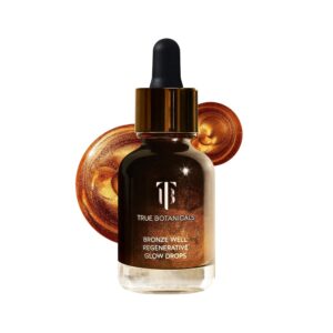 True Botanicals Bronze Well Regenerative Glow Drops | Naturally Bronzing | Moisturize Skin & Add a Slight Glow | All Skin Types | Dermatologist Tested, All Natural, Vegan | 1 fl oz | 30 ml