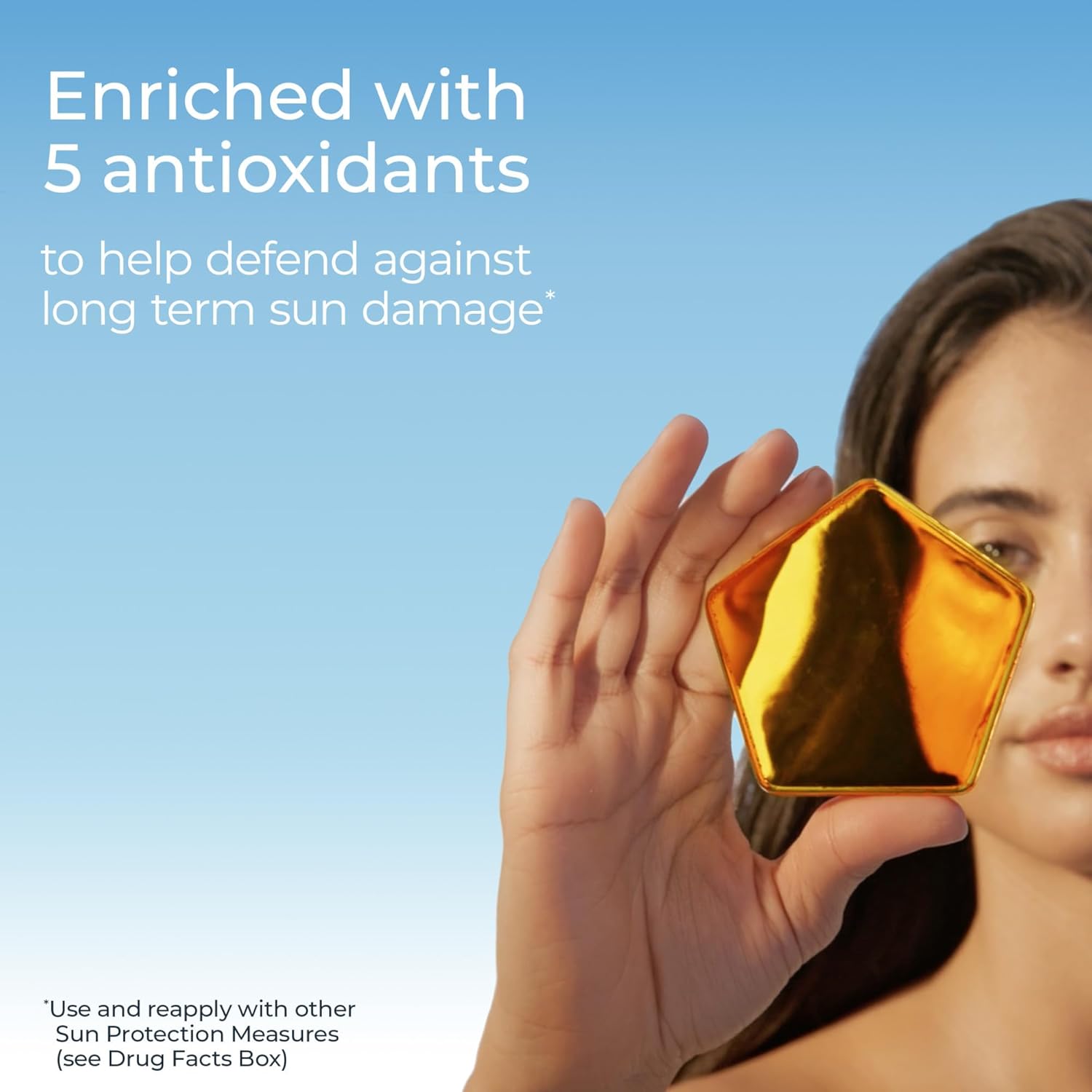 Eucerin Sun Age Defense SPF 50 Face Sunscreen Lotion with Hyaluronic Acid, Hypoallergenic, Non-Comedogenic Sunscreen SPF 50 Free of Fragrance, Oxybenzone and Octinoxate, 2.5 Fl Oz Bottle - Image 4