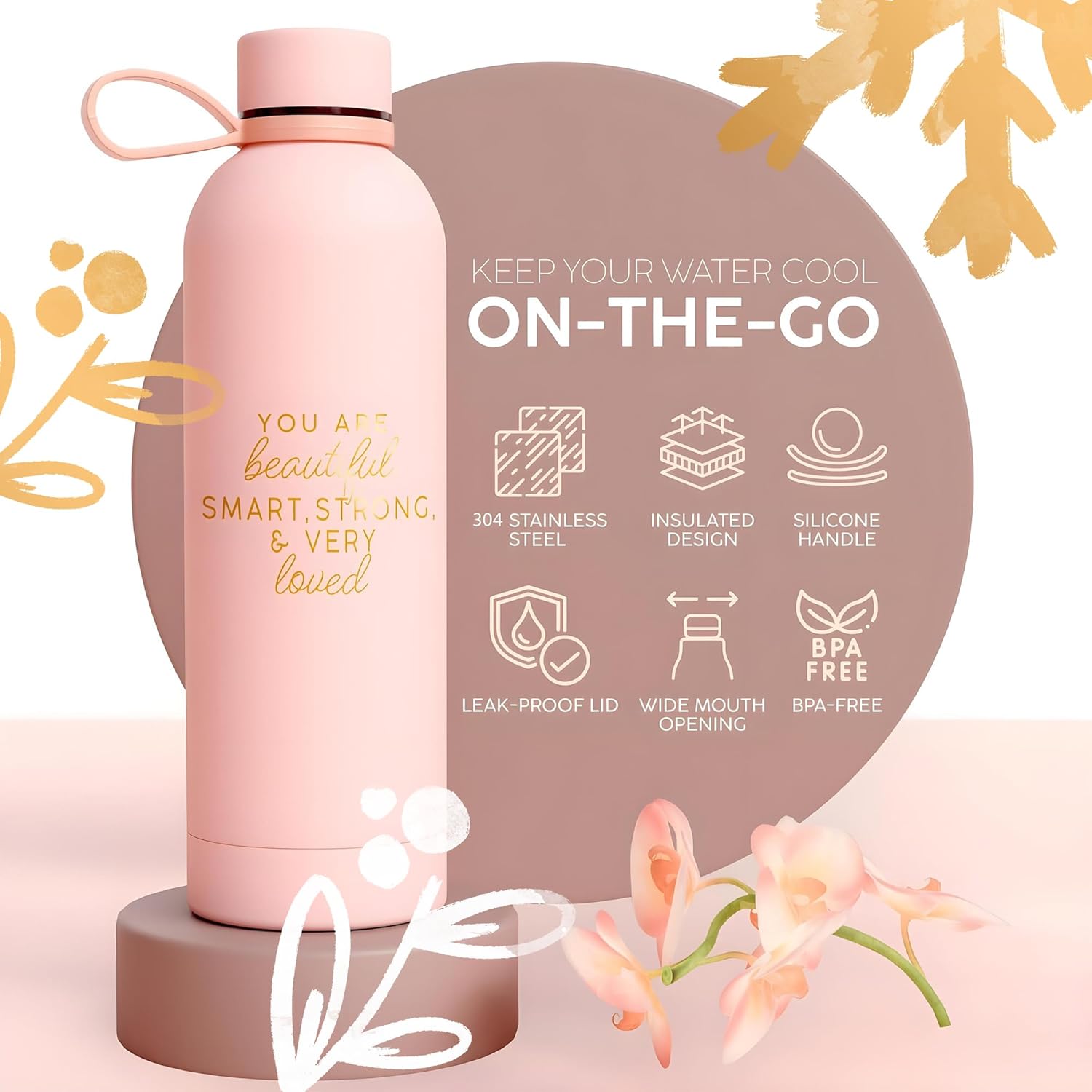 Luxury Spa Gift Basket for Women - Relaxing Christmas Gift, Self Care Kit with Body Scrub & Cream, Facial Mist, Scented Candle & More - Perfect Birthday Gift For Women, Wife, Mom - Box Set of 9 Pcs - Image 6