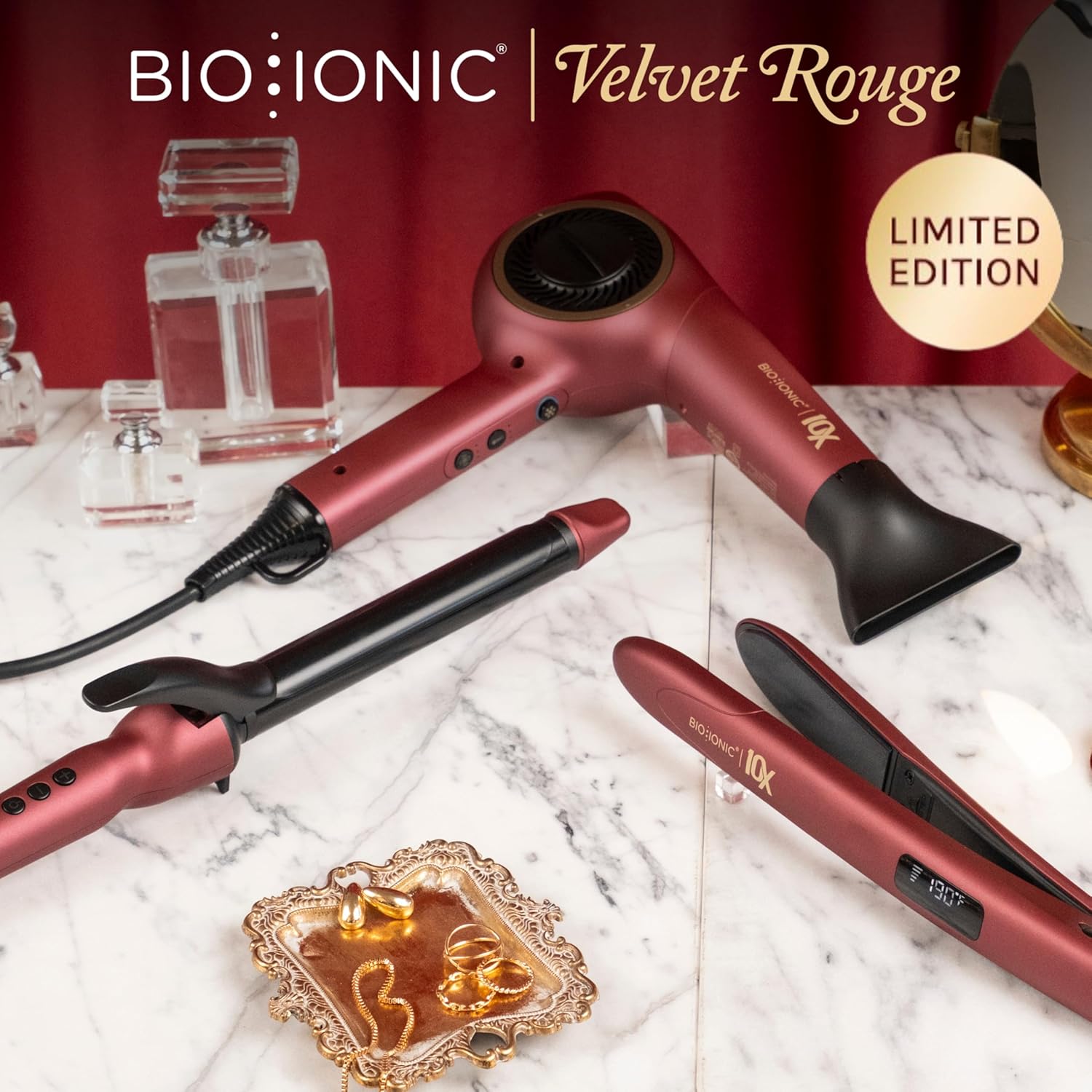Bio Ionic 10X Styling Iron, Hair Straightener with 1" Sonic Vibrating Plates, Flat Iron with Ion Generating Mineral Complex, Versatile Syler for Wavy & Straight Hairstyles, 2025 Newer Version - Image 10