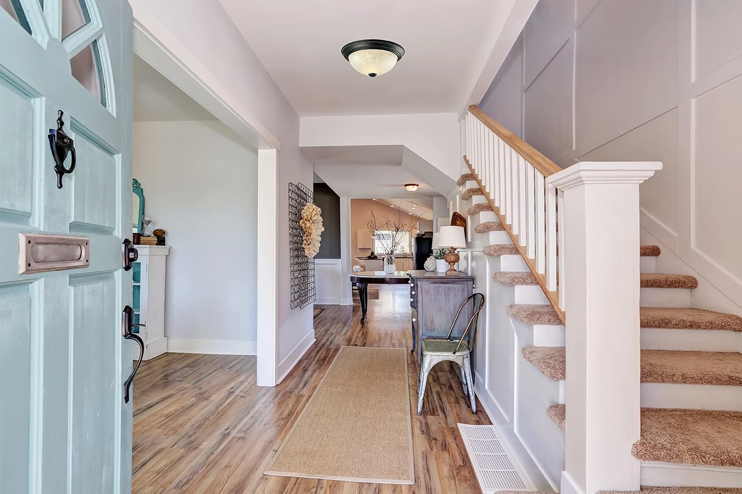 Design House 587519 Traditional 2 Pack 2-Light Indoor Dimmable Ceiling Light with Alabaster Glass for Bedroom Hallway Kitchen Dining Room, Oil Rubbed Bronze, 11-Inch - Image 4