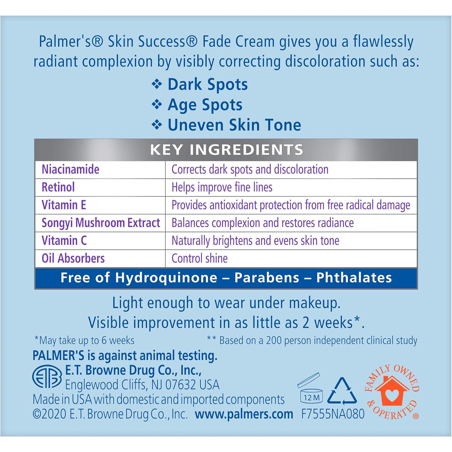 Palmer's Skin Success Eventone Fade Cream for Oily Skin, 2.7 Fl Oz - Image 2