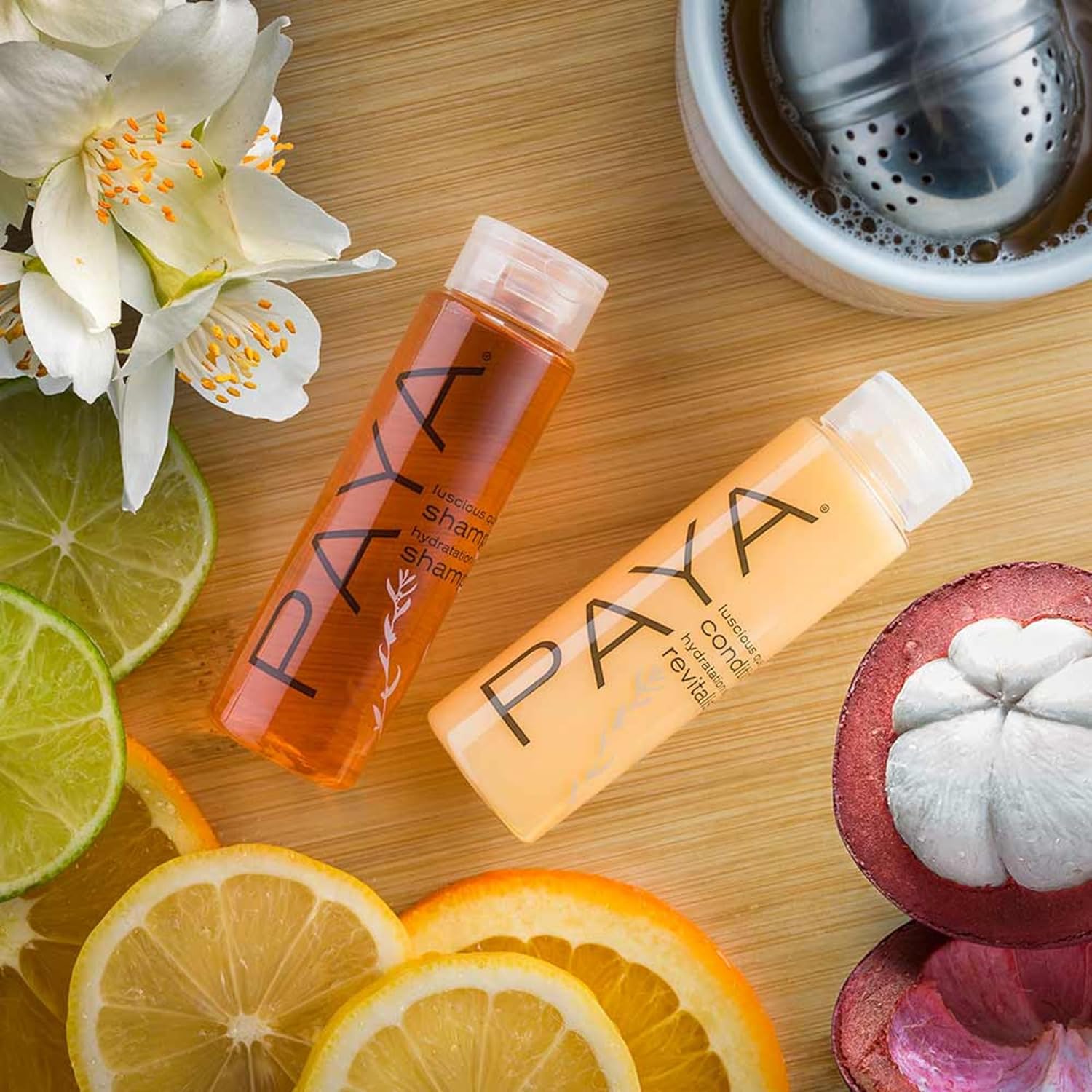 Paya Organics Toiletry Travel Set - Shampoo, Hair Conditioner, Shower Gel, 2 Facial Soap & Tote Bag - Image 4