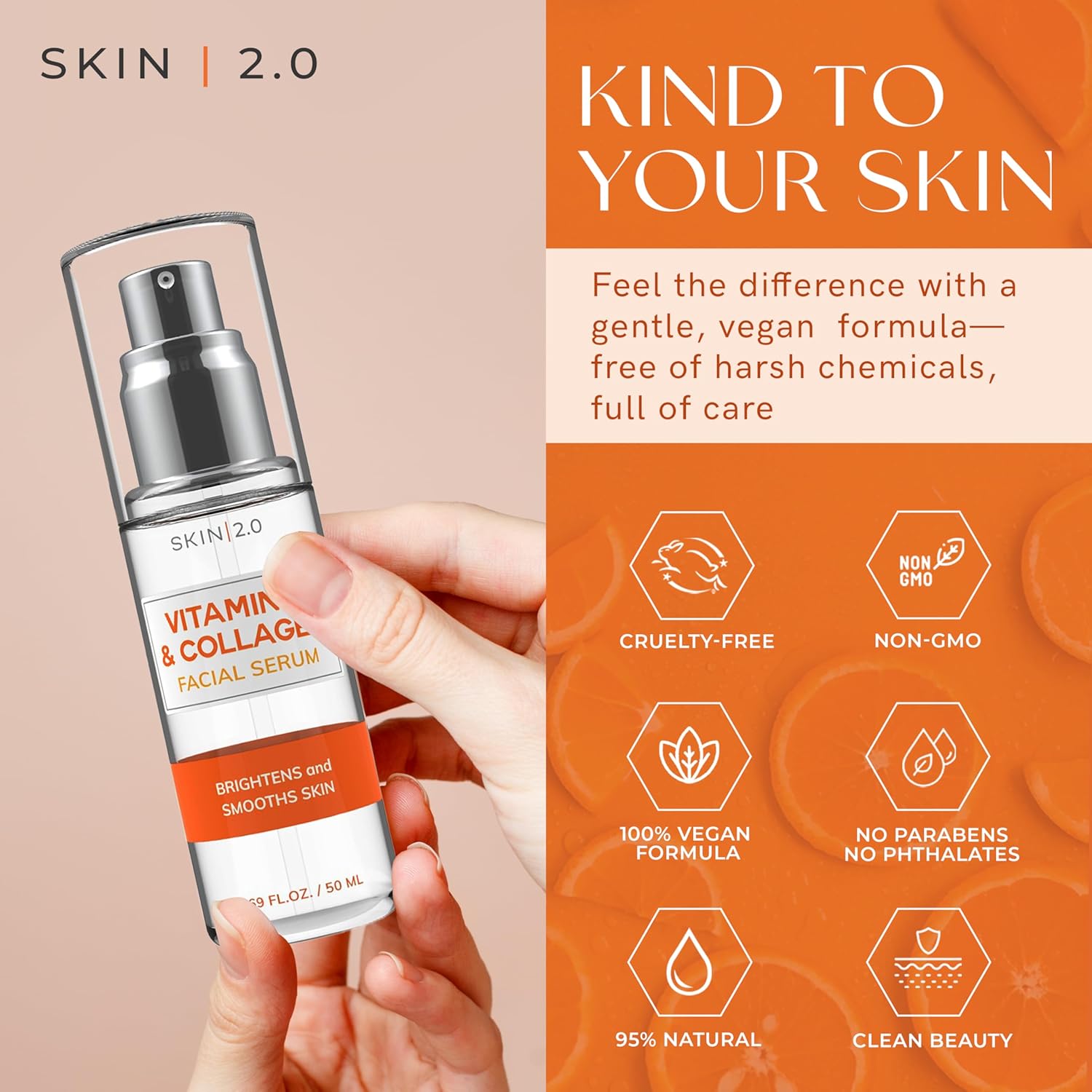 Vitamin C Serum - Dermatologist Tested, Anti-Aging & Dark Spot Remover - Brightening, Clean Beauty, Cruelty-Free, Korean Skincare for Glass Skin, All Skin Types - 1.69 Fl. oz - Image 3