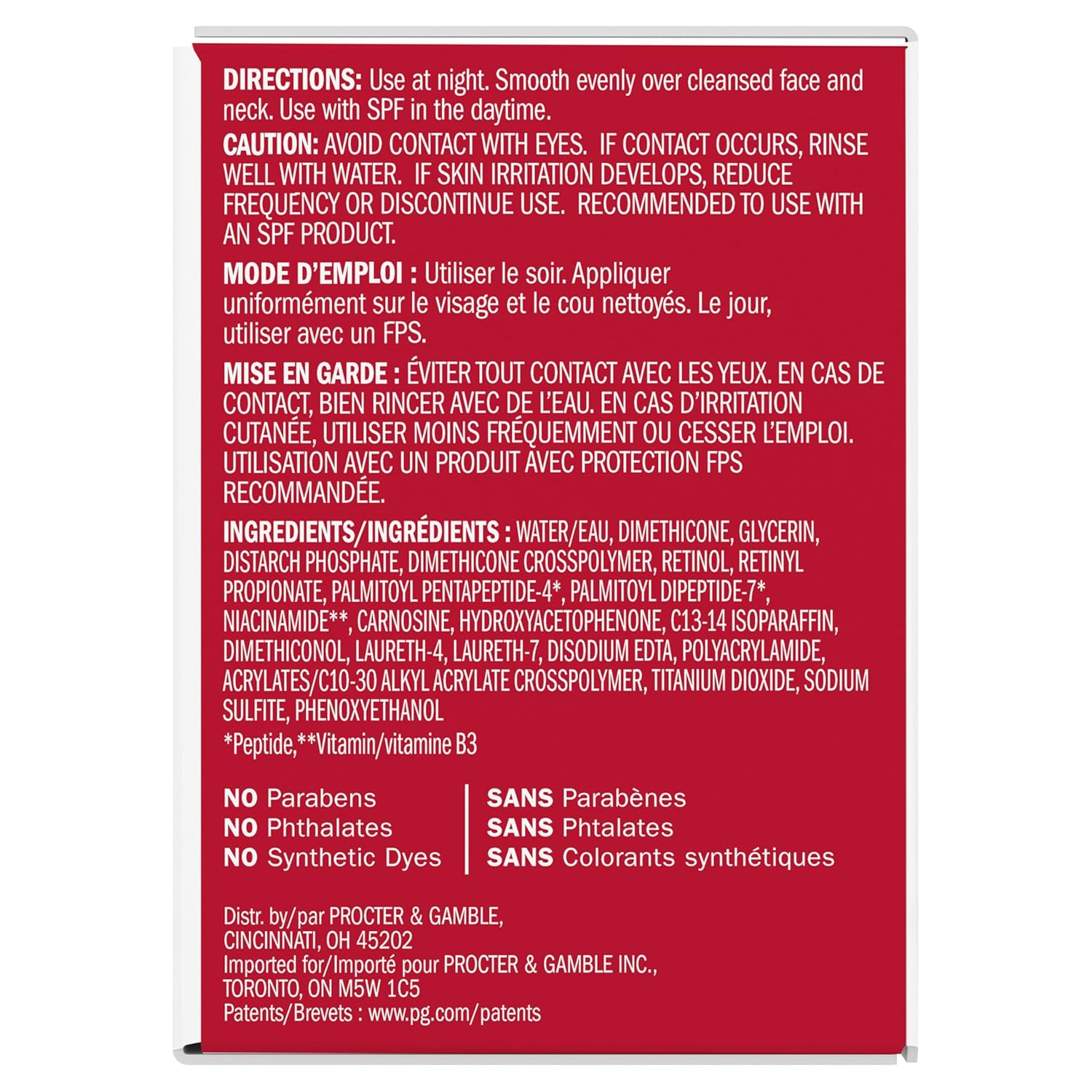 Olay Retinol Face Moisturizer, 24 MAX Anti-Aging Night Cream for Women, Fragrance-Free, Non Greasy - Anti-Wrinkle, Smooth Fine Lines, Tightening, Hydrating Skin Care - Peptides, Glycerin, 1.7 Oz - Image 12