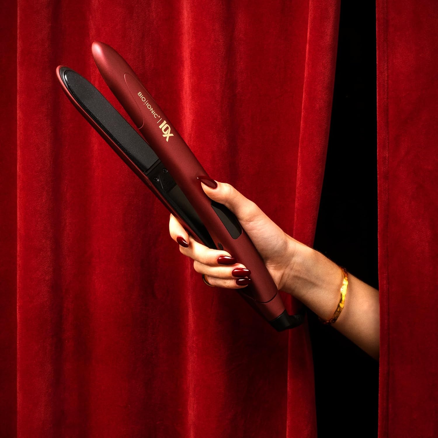 Bio Ionic 10X Styling Iron, Hair Straightener with 1" Sonic Vibrating Plates, Flat Iron with Ion Generating Mineral Complex, Versatile Syler for Wavy & Straight Hairstyles, 2025 Newer Version - Image 8