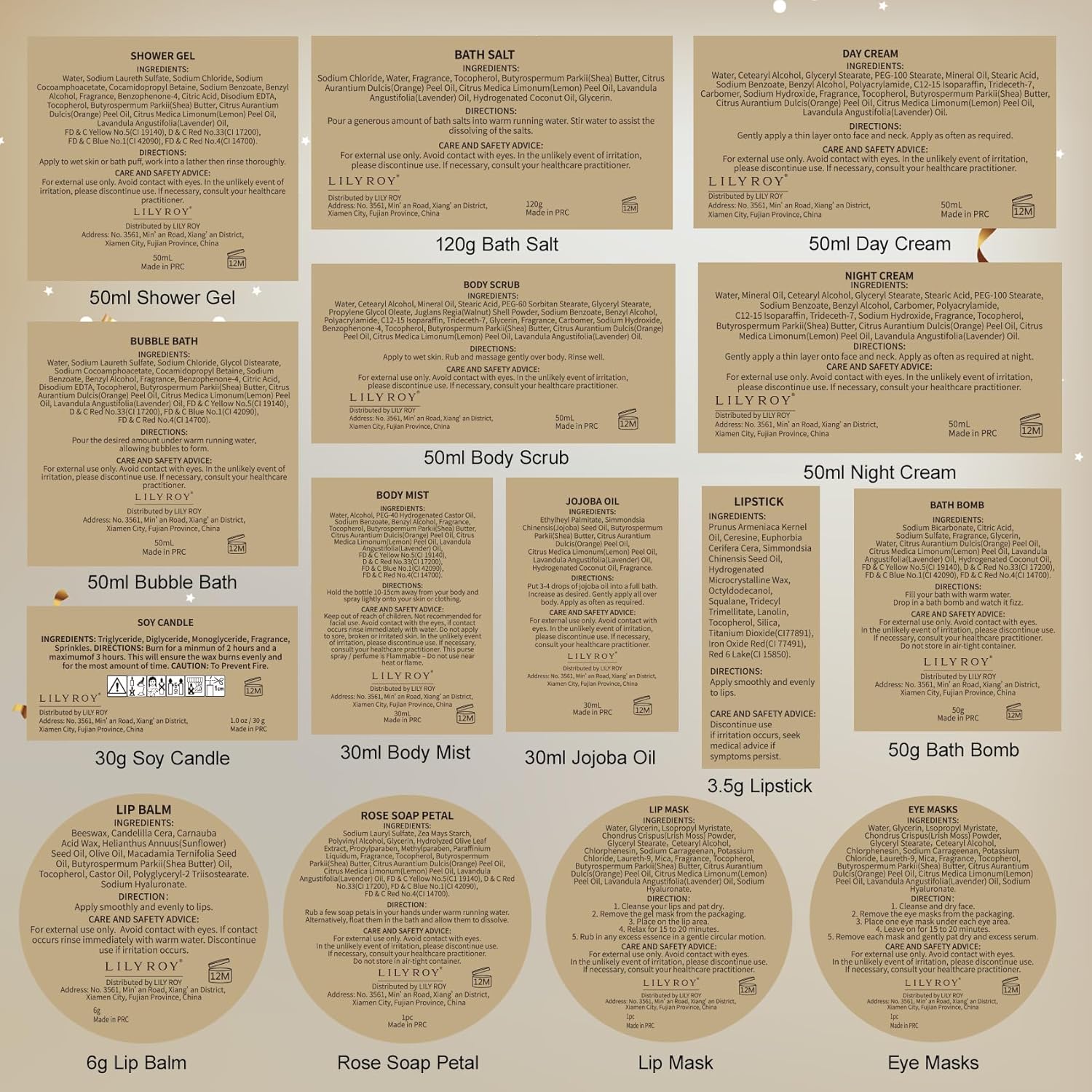 24Pcs Happy Birthday Gifts for Women Mom - Luxury Birthday Presents Spa Gift Set, Bath and Body Gift for Sister Girlfriend Wife Grandma with Necklace, Birthday Gift Set Idea for Women Female Friends - Image 9