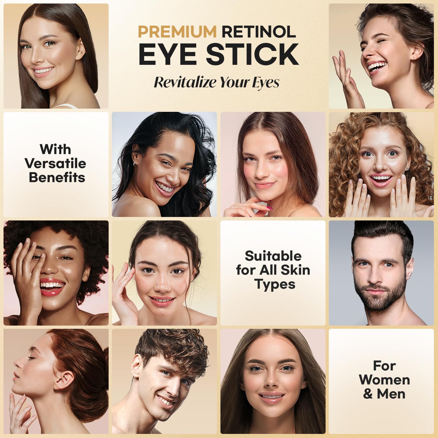 CITYGOO Retinol Eye Stick With Collagen, Hyaluronic Acid For Dark Circle, Under Eye Cream Anti Aging, For Puffiness and Bags Reduces Fine Lines (Retinol Eye Stick, 1pcs) - Image 7