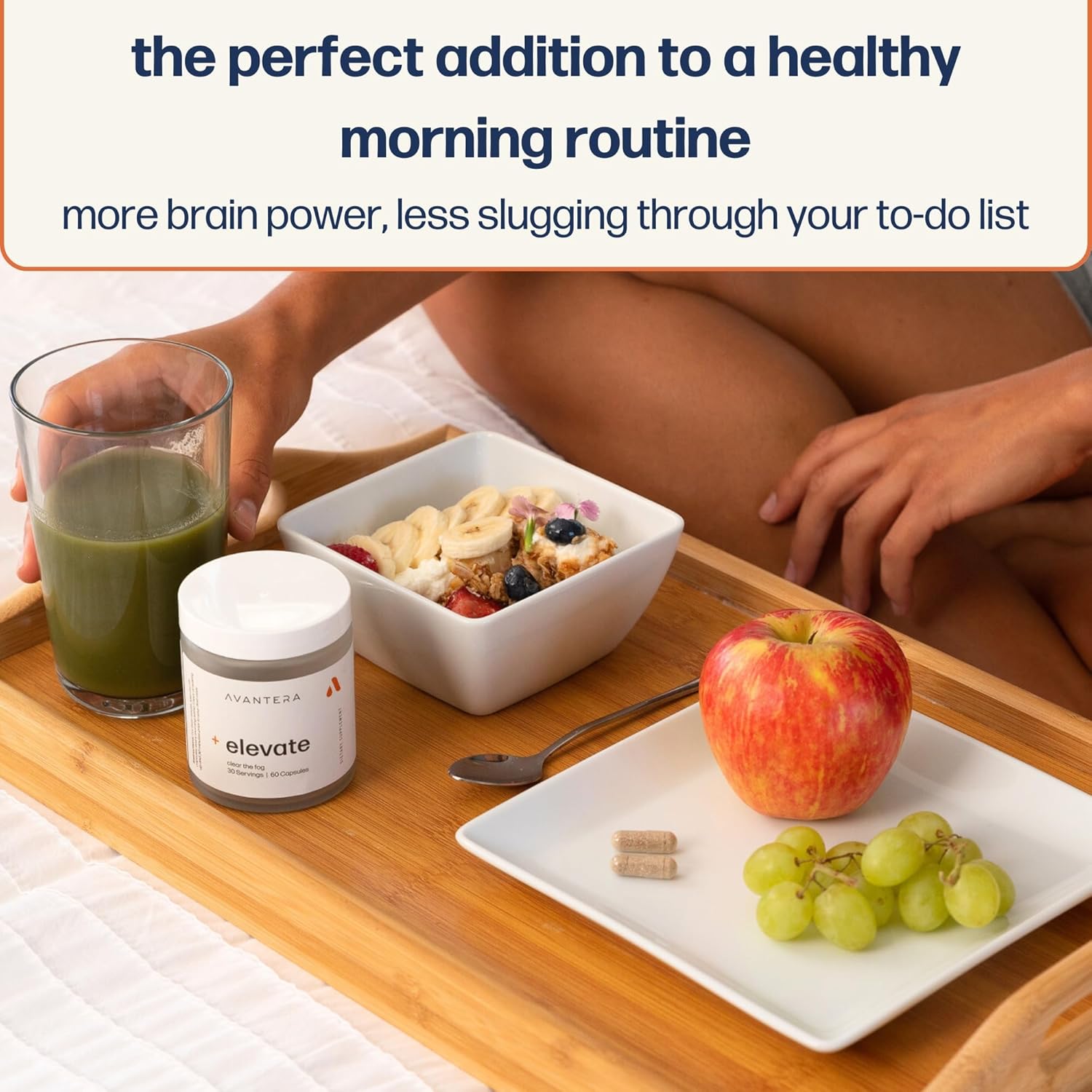 Avantera Elevate Premium Nootropic Supplement - Beat Brain Fog - Best Focus Supplements for Memory & Focus Support - Energy Without Crash - 60 Count Pills for Women & Men - Image 3