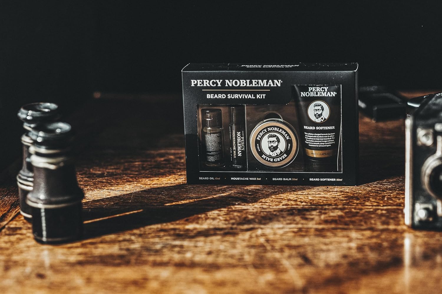 Beard Survival Kit, a Beard Grooming Kit containing a scented beard oil, beard balm, moustache wax, and a beard softener - Image 7