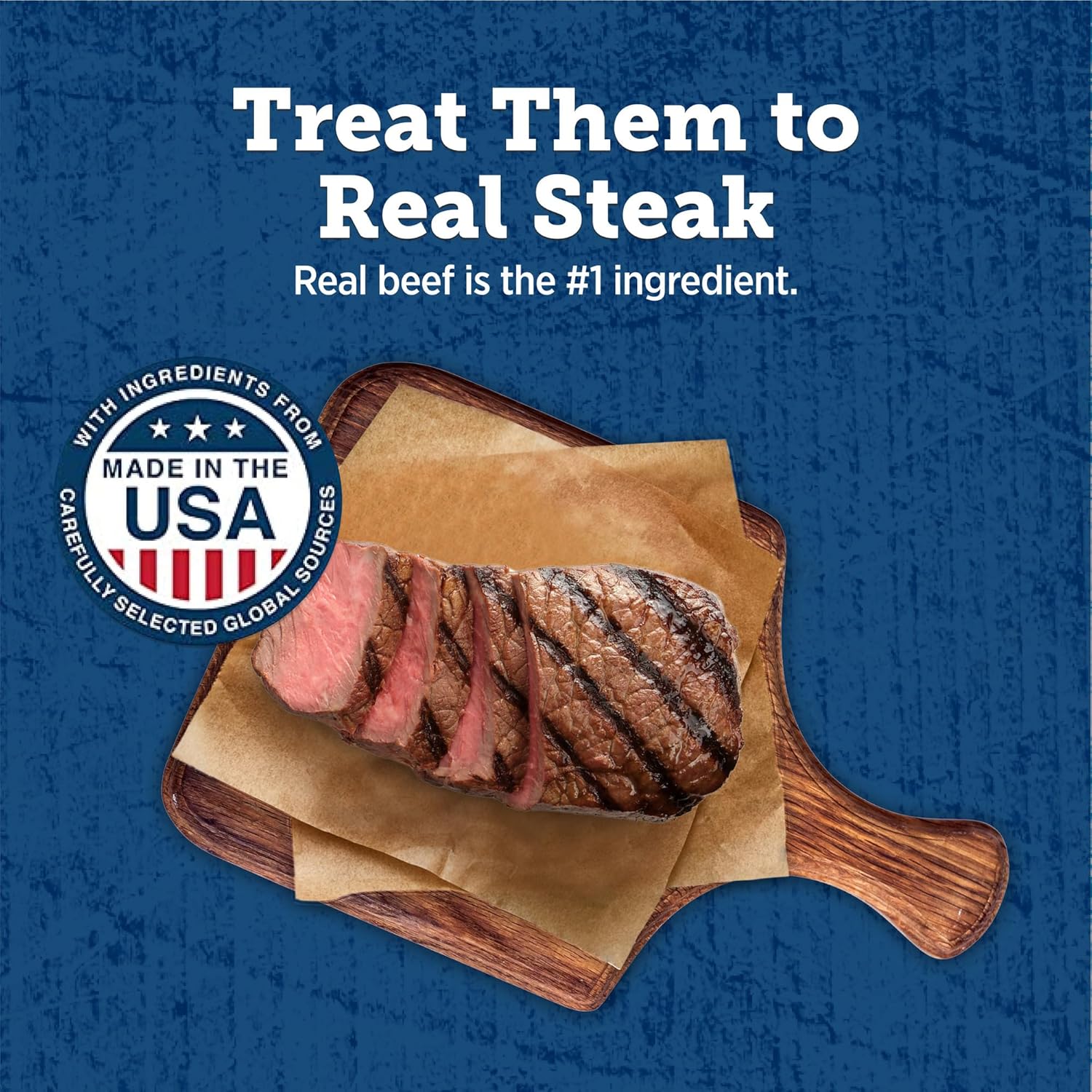 Blue Buffalo True Chews Premium Jerky Cuts Dog Treats, Made in The USA with Natural Ingredients, Beef, 30-oz. Bag - Image 3