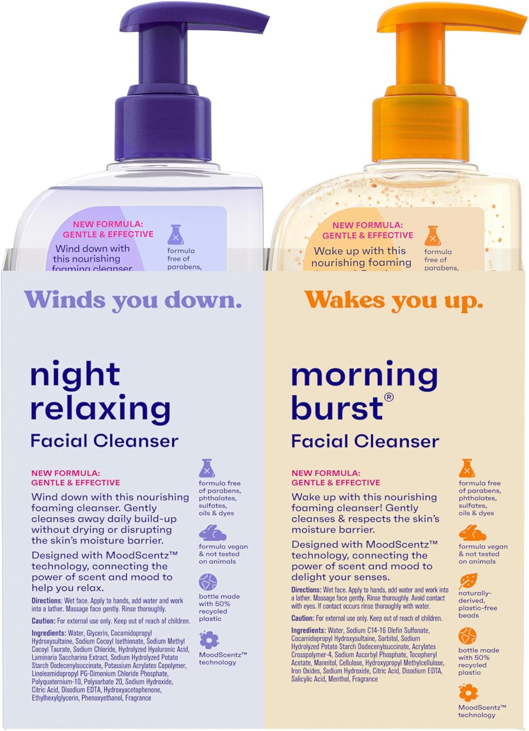 Clean & Clear 2-Pack Oil-Free Facial Cleansers with Citrus Scent, Morning Burst and Night Relaxing, 16 oz - Image 6