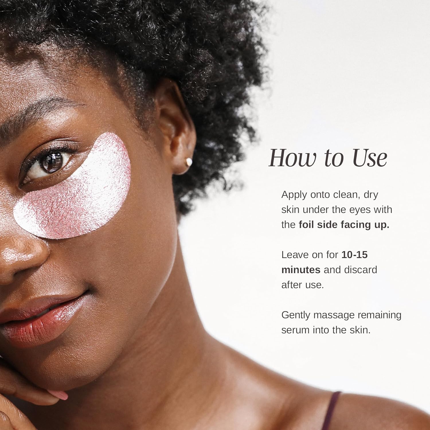 Wander Beauty Baggage Claim - Rose Gold Foil Under Eye Patches For Dark Circles and Puffiness - Under Eye Mask Depuffs & Firms - Brightening Eye Mask for Under Eye Bags (6 Pairs) - Image 3