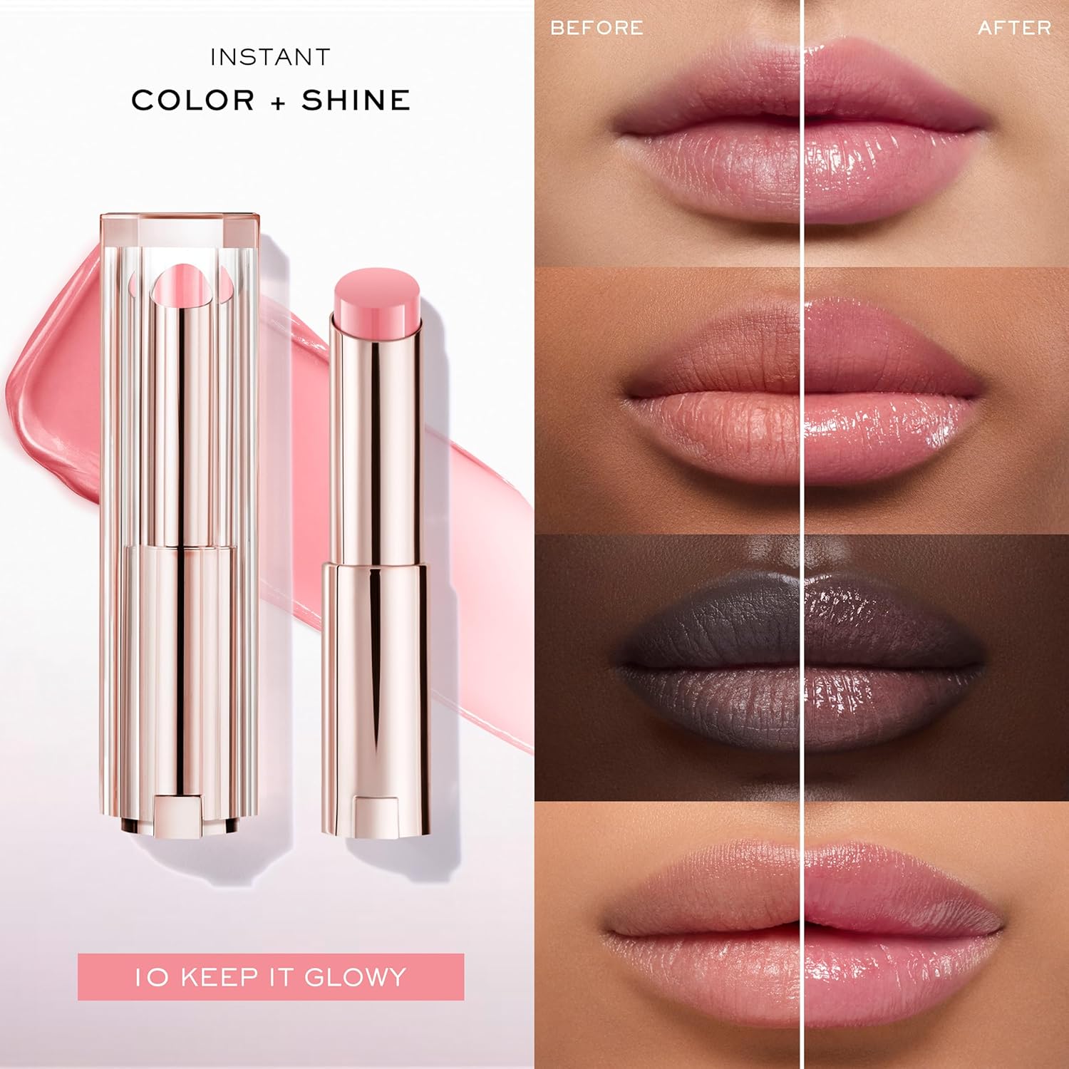 Lancôme Lip Idôle Squalane - 12 Butterglow Hydrating Lip Balm - Image 3