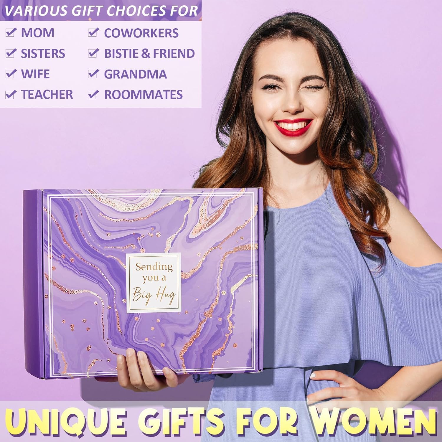 Birthday Gifts for Women Self Care Gifts Get Well Soon Gifts, Lavender Relaxing Spa Gifts Basket Care Package w/ Flannel Blanket 40 OZ Tumbler, Mothers Day Gifts for Mom Her Wife Friends Sister Wife - Image 8