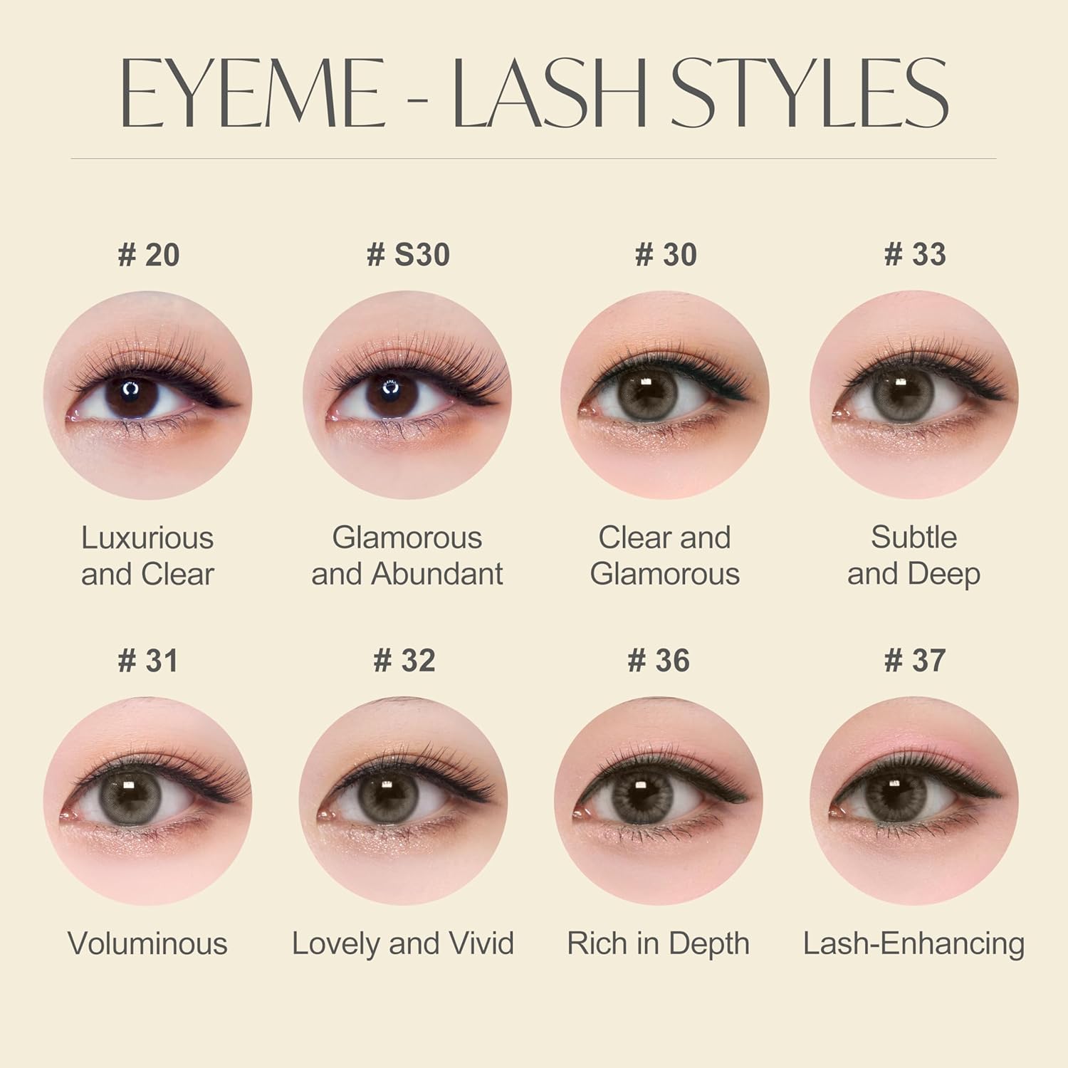 EYEME Eyelash NO.31 – 5 Pack Set, Flared & Voluminous False Eyelashes, Wispy Cat Eye Lashes for an Open-Eye Effect, Lightweight & Soft for All-Day Wear, K-Beauty - Image 6