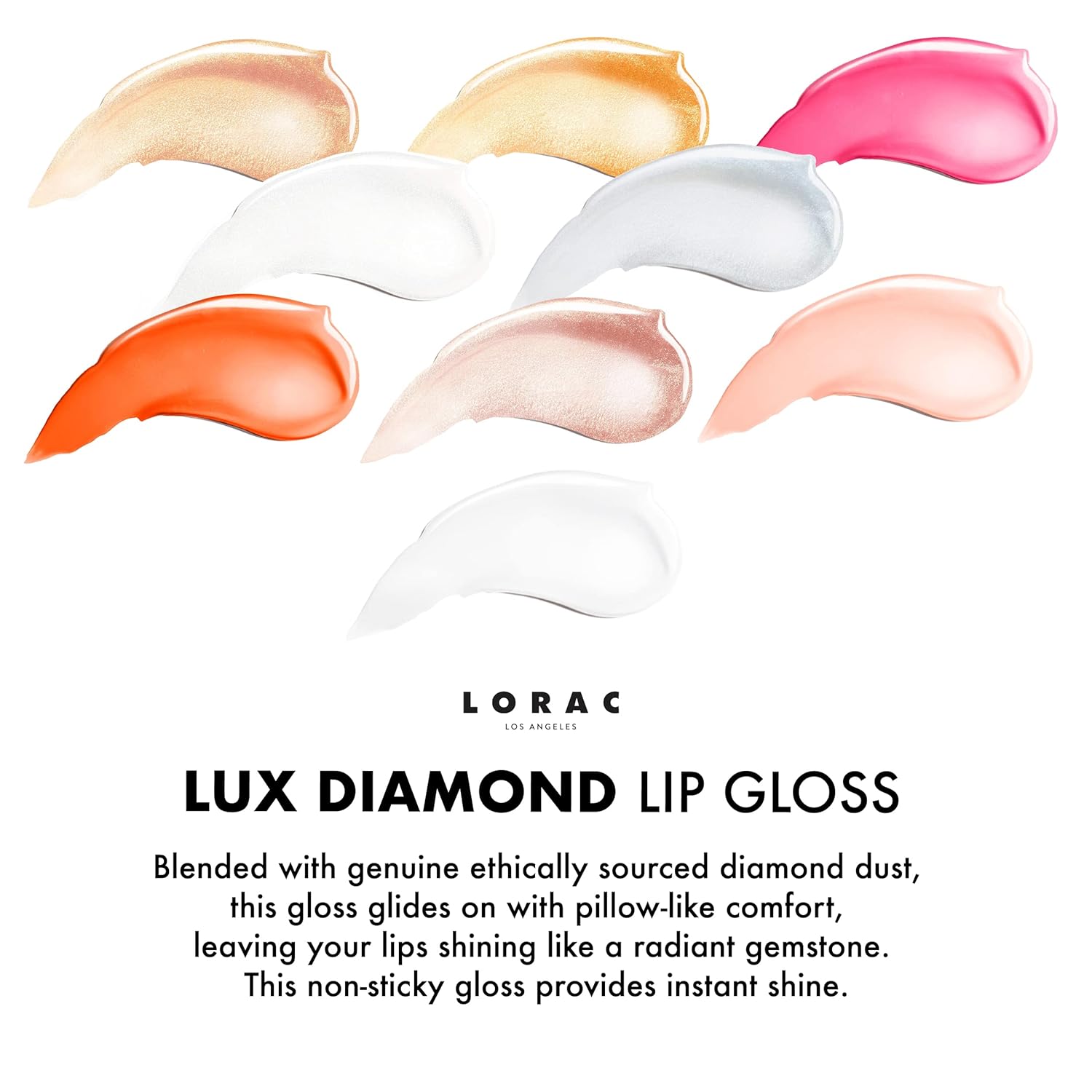 LORAC LUX Diamond Lip Gloss, Multi-Dimensional Shine, Non-Sticky, Long Lasting, - Image 3