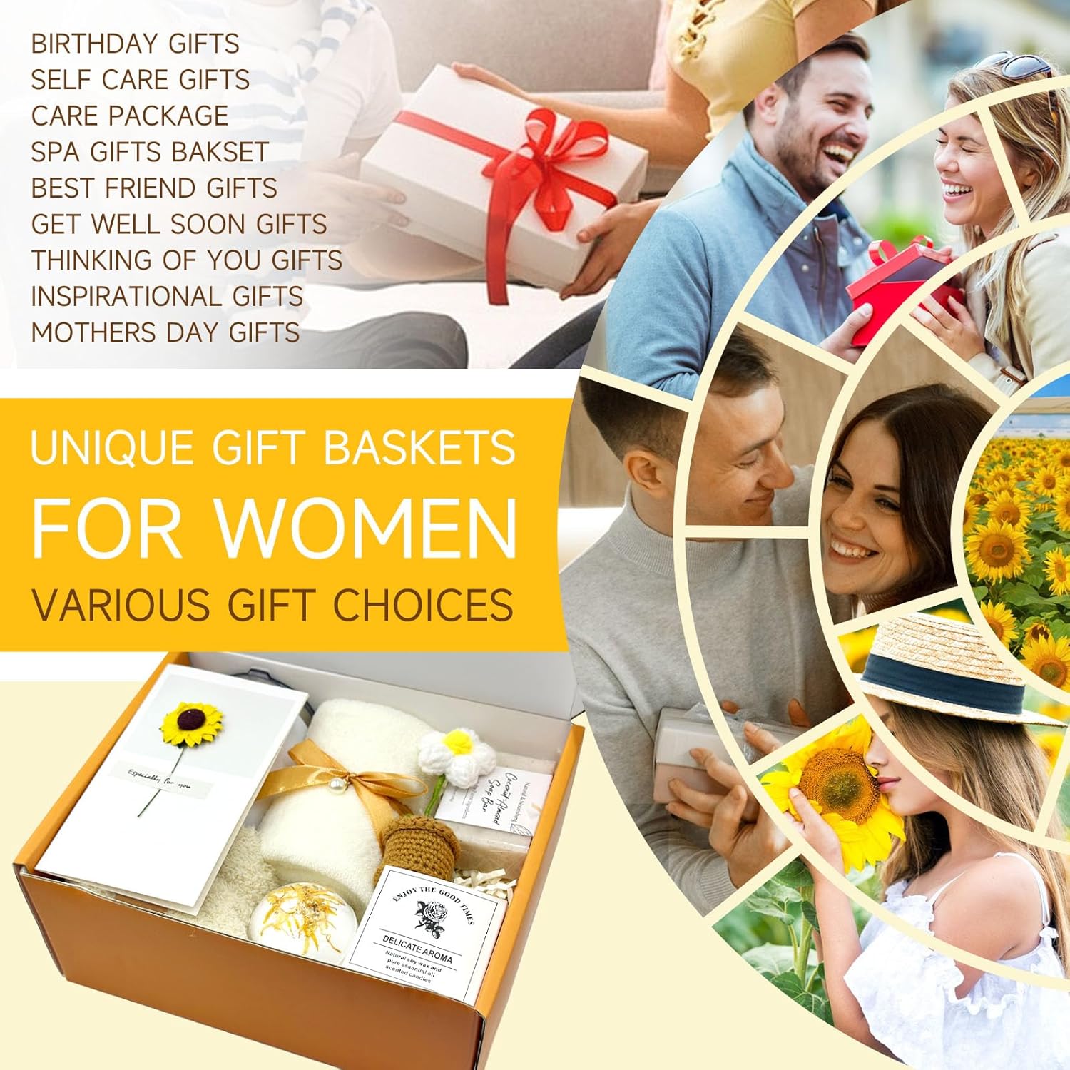 Self-Care Gift Basket Set for Women - Mom, Sister, Friend | All-Occasion Luxury Gift Box for Birthday, Christmas, Mother’s Day, Valentine’s, Thank You, Get Well Soon - Image 6