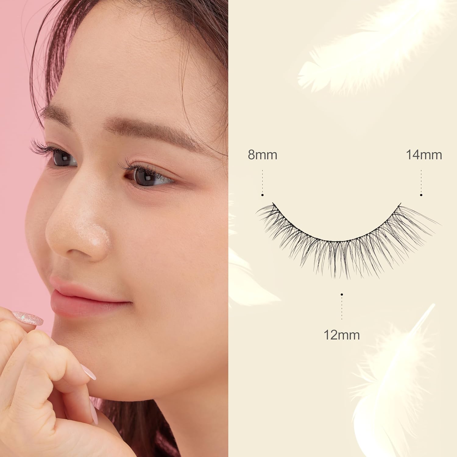 EYEME Eyelash NO.31 – 5 Pack Set, Flared & Voluminous False Eyelashes, Wispy Cat Eye Lashes for an Open-Eye Effect, Lightweight & Soft for All-Day Wear, K-Beauty - Image 3