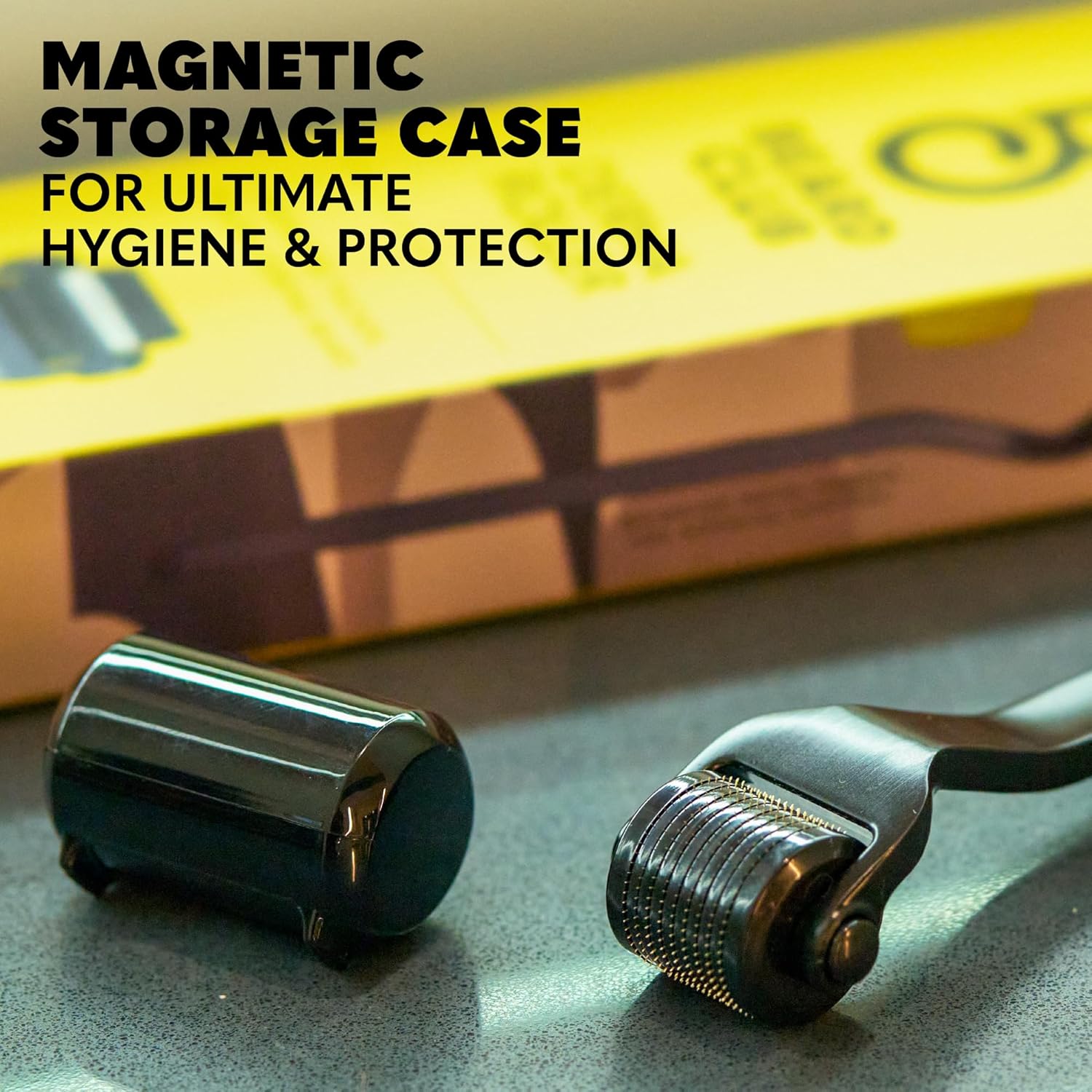 Beard Club Premium Derma Roller & Beard Growth Oil - Microneedling Roller with 540 Titanium Microneedles for Face, Body and Scalp - Beard Roller with Sandalwood & Cedar Beard Oil - Image 8