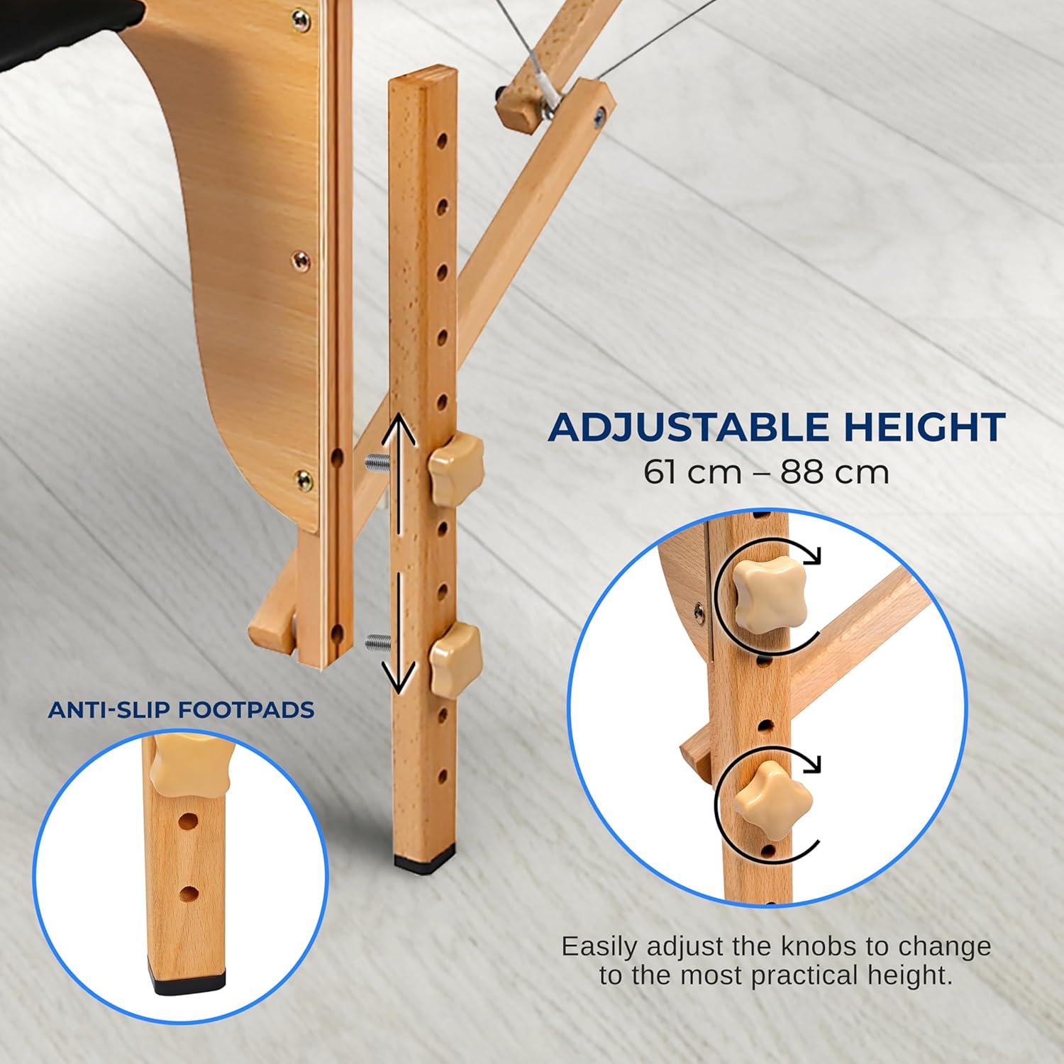 SereneLife Portable Massage Table, Professional Adjustable Folding 3 Sections Massage Bed with Carrying Bag, Lash Bed Ideal for Beauty Salon, Physical Therapy, Tattoo Parlor, Spa & Facial Treatment - Image 6