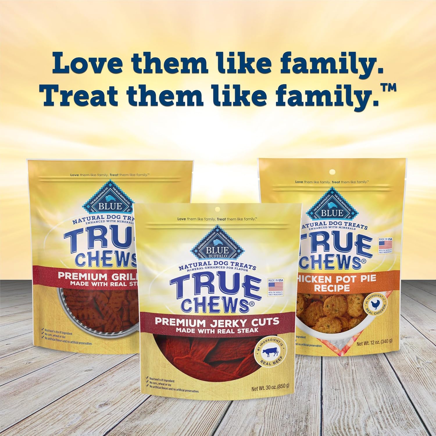 Blue Buffalo True Chews Premium Jerky Cuts Dog Treats, Made in The USA with Natural Ingredients, Beef, 30-oz. Bag - Image 9