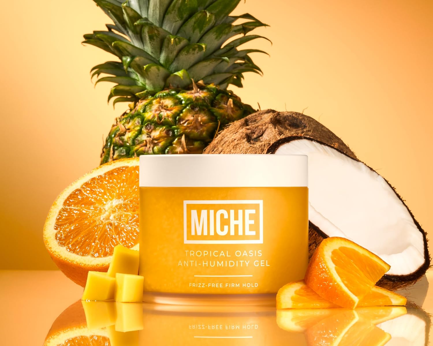 MICHE Tropical Oasis Anti-Humidity Frizz-Free Strong Hold Hair Gel 8.8 oz | For All Curl Types - Curly and Coily - Image 2